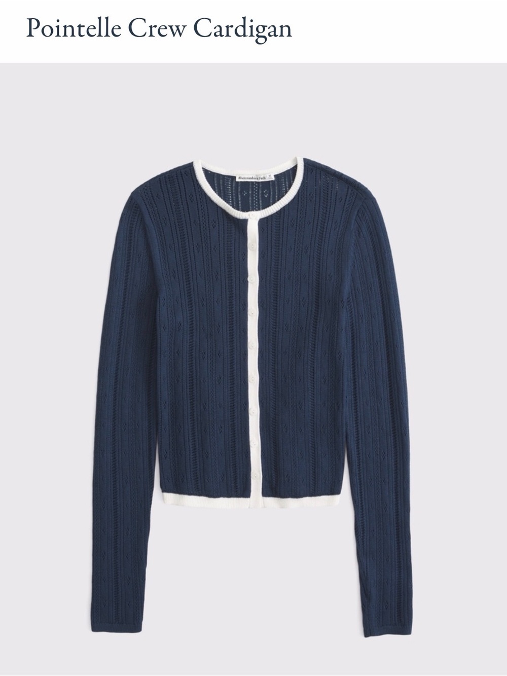 Abercrombie XS Dark Blue Cardigan